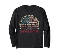 48th Birthday Gift men Vintage born 1977 turning 48 Year Old Long Sleeve T-Shirt