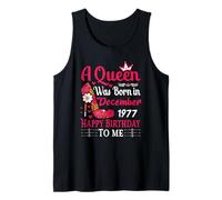 48th Birthday High Heel A Queen was Born in December 1977 Tank Top