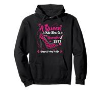 48th Birthday High Heel A Queen Was Born In November 1977 Pullover Hoodie