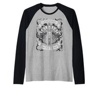 48th Birthday Legendary Since 1978 Skull Biker Motorcycle Raglan Baseball Tee