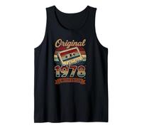 48th Birthday Man Woman 48 Years 1978 Funny Gift Tank Top