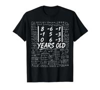 48th Birthday Matrix Determinant Math Nerd Funny Value Graphic T-Shirt, Men, Black, XL
