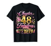 48th Birthday Queen Chapter 48 Fabulous Since 1978 Women T-Shirt