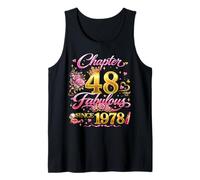 48th Birthday Queen Chapter 48 Fabulous Since 1978 Women Tank Top