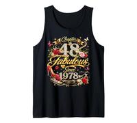 48th Birthday Queen Chapter 48 Fabulous Since 1978 Women Tank Top