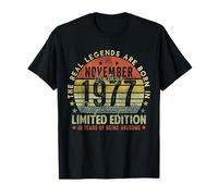 48th Birthday Real Legends November 1977 48 Years Old Men T-Shirt