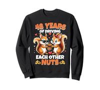 48th Wedding Anniversary 48 Years Of Driving Each Other Nuts Sweatshirt