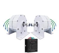 48V, 10000W Horizontal Wind Turbine Generator, 24V 48V 120V 220V High Efficient Free Energy Gearless Permanent Magnet Generator Motor DIY for Home Use