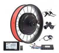 48V 1000W Dual Motor Kit for Fat Bike Electric Bicycle, Dual Drive Hub Motor, 20" X 4.0/26" X4.0 Inch 175mm Rear Drive E-Bike Conversion Kit, 26"(190mm rear drive,26")