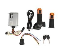 48V 1000W Electric Bike Conversion Kit Universal Controller Throttle Grip with 20A Reverse Switch for Electric Bicycles Scooters Aluminum Alloy Plastic 652g