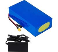 48V 10Ah 12AH 15AH 20AH Ebike Lithium Battery Pack, 13S3P Waterproof Lithium Battery Pack with Charger 42V 2A, for 1500W 1000W 500W Ebike Motorcycle, Go Kart, Scooter(48V 15AH,XT60 plug)