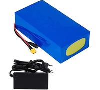 48V 10Ah 12AH 15AH 20AH Ebike Lithium Battery Pack, 13S3P Waterproof Lithium Battery Pack with Charger 42V 2A, for 1500W 1000W 500W Ebike Motorcycle, Go-Kart, Scooter 48V 12AH,T Plug
