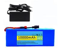48V 10Ah Ebike Lithium Battery, Waterproof Lithium-Ion Battery for Electric Scooter Go-Kart, Rechargeable Battery with Charger 48V 10Ah,XT30