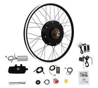 48V 1500W Rear Wheel Electric Bike Kit,26" Electric Bike Conversion Kit with Controller, Ebike Conversion Kit Cycling Hub Motor with Fixed-Speed Cruise Function,LCD Display
