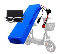 48V 15Ah Lithium Battery Pack Long Range with BMS Protection and Charger Replacement Electric Scooter Battery 13S2P Rechargeable Li-Ion Battery Pack T+SM