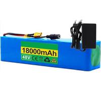 48V 18AH 13S3P Lithium Ion E-Bike Battery Pack - High Power, Water-Resistant, Compatible with 1500W, 1000W, 750W, 500W Motors for E-Bikes, Go-Karts, Scooters 48V 18Ah,T