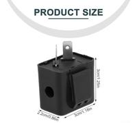 48V 2-Pin LED Motorcycle Turn Signal Flasher For Relay for Electric Bikes & Scooters - Adjustable Solid-State Indicator For Relay with Audible Click Sound