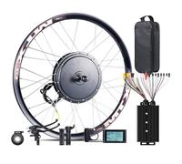 48V 2000W Rear Wheel Ebike Conversion Kit Hub Motor DIY Mountain Bicycle Motor with 45A Controller PAS, Brake, 20X Half Twist Throttle, Controller Box 27.5 inch