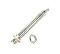 48V 2000W Stainless Steel Solar DN25 Immersion Tubular Heater Electric Water Heating Element(Heater Nut)
