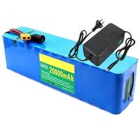 48V 20Ah 13S3P Ebike Battery Battery Pack, Electric Bike Battery with Charger 54.6V 2A, for 200W 350W 500W 750W 1000W Motor Electric Bicycle Scooter 48V 20Ah,XT30+JST