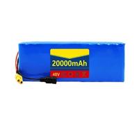 48V 20Ah 13S3P Electric Bicycle Battery Built-in BMS Rechargeable Lithium-ion Battery Waterproof PVC Shell Suitable for Electric Scooters and Electric Balance Bikes 48V 20Ah,Bullet+SM
