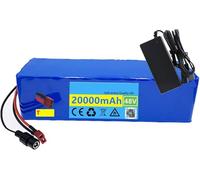 48V 20Ah Ebike Lithium Battery for 1000W 750W 500W Ebike Motercyckle, Go-Kart, Scooter, Waterproof Lithium Battery Pack with BMS Protection + Charger