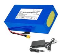 48V 20Ah EBike Lithium Ion Battery Pack with 54.6V 2A Charger 13S4P Electric Bicycle Scooter Battery Built in BMS for 250W 300W 350W 500W 750W 1000W Motor(XT60 Plug+SM Plug)