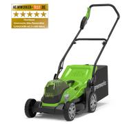 Greenworks Lawn Mower 2x24V(48V) Cordless Lawnmower with Mulcher + 40L Grass Bag. Fast Grass Cutter up to 420m².