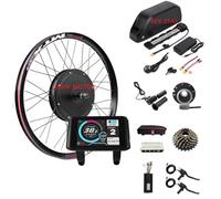 48V 27.5Inch 2000W Motor Kit,45A controller,and Ebike Battery 48v 25AH, Polly 5 Case Model, 3A Charger,Lithium Electric Bike Battery,UKC1 Screen,MTX Rim