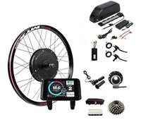 48V 27.5Inch Motor Kit,45A controller,and Ebike Battery 48v 25AH, Polly 5 Case Model, 3A Charger,Lithium Electric Bike Battery,UKC1 Screen,MTX Rim