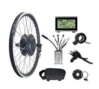 48V 350W Electric Bike Conversion KitBrushless Front Wheel Motor with KT Controller & Throttle for Mountain BicyclesUpgrade Your Ride!