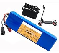 48V 36Ah 13S2P Rechargeable Lithium Battery for 500W Electric Bicycle Motorcycle Scooter and Replacement Battery with Charger XT90+DC