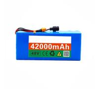 48V 42AH 13S3P Lithium Battery Pack for Electric Ebike Long Range Lithium E-Scooter Replacement Battery with Charger Rechargeable Lithium Battery for 200W-1000W Motor T