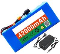 48V 42Ah E-Bike Lithium-Ion Battery Pack Built-in BMS Protection E-Bike Battery for 200W - 1500 W Electric Bike Motor with Charger 48V 42Ah,T