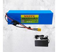 48V 48Ah Lithium Ion Battery Pack, 13S3P Rechargeable Ebike Battery with BMS Protection, Compatible with Electric Bicycle and Scooter