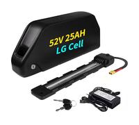 48V/52V/60V Ebike Battery 20Ah/21.2Ah/25Ah/27Ah Polly Model for 250W~2000W Motor Down-tube battery Long Range Lithium Ion Electric Bicycle Batteries (52V 25Ah)