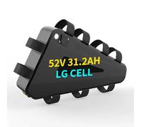 48V 52V Electric Bike Triangle Lithium Battery Pack 20Ah Triangle Ebike Battery With fast charger + BMS for 350-2000W Motorcycle Mountain Bicycle (52V31.2Ah)