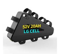 48V 52V Electric Bike Triangle Lithium Battery Pack 20Ah Triangle Ebike Battery With fast charger + BMS for 350-2000W Motorcycle Mountain Bicycle (52V 20Ah)