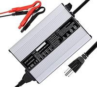 48V / 58.4V 8A LiFePO4 Lithium Battery Smart Charger 110V 120V 500W for 16S 48V Lithium Iron Phosphate Charger with Clamps Cooling Fan or Automotive Car RV Lawn Mower Golf Cart