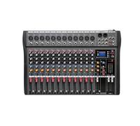 48V 6/8/12 Channels Professional Studio Au-dio Mixer USB DJ Sound Mixing Console Phantom Powers Monitor Amplifier(12 Channels)