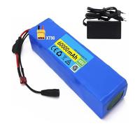 48V 60Ah Ebike Battery, Lithium Battery Pack for 1000W 750W 500W Electric Bicycle Scooter Motor Built-In BMS, Lectric Bike Battery Pack with 54.6V 2A Charger T