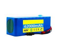 48V 62Ah 13S3P Lithium Ion Battery Pack for E-Bike with Built-in BMS Protection Ideal for 200-700W Electric Bicycle Motor Includes Charger Long Battery Life 48V 62Ah,XT60+T