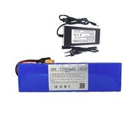 48V 72AH Long Range Lithium Electric Bike Batteries 13S3P Rechargeable Lithium Battery For E-Bikes Built-In Protection Board(XT60+DC)