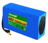 48V 8Ah 10Ah 12Ah 15Ah 18Ah 20Ah 25Ah Ebike Battery, Electric Bike Battery Pack Lithium-Ion with Charger Baseplate for 1000W 800W 750W 500W 350W 200W Bicycle Motor(48V 12AH,XT60)