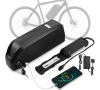 48V Ebike Battery, 48V 15AH Electric Bike Lithium Battery Hailong Bicycle Batteries with 2A Fast Charger, Indicator Light, Safe Lock, High Capacity Electric Bike Power Supply