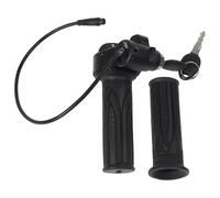 48V Electric Bicycle Throttle Grip Scooter Throttle Grips With Keys 6PIN Waterproof Connector Handlebar Display For E-Bike Motorcycle Tricycle Voltage Monitor 22MM Diameter