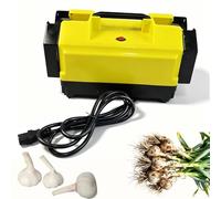 48V Garlic Root Stem Trimmer, Cutting Hole 3.54in, Double Head Garlic Top Tails Remover Machine, Electric Onion Root Cutter, Green Onions Beard Cutter, Efficient Cutting, for Agricultural, Commercial