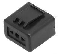 48V Motorcycle Turn Signal Flasher Relay 2Pin LED Indicator with Sound, Adjustable and Waterproof for Electric Bikes