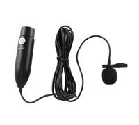 48V Phantom Lavalier Microphone Cardioid, 3 Pin XLR Lav Mic with Intelligent Noise Reduction for Recording Interviews Speeches