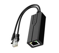 48V Power Over Ethernet to DC12V Adapter Splitter 10/100 / 1000Mbps Gigabit Quick Deployment Solution for Various Equipment Splitter